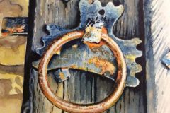 Old door handle in Bakewell