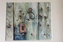 Old oak door in Ludlow, Shropshire