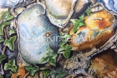 Flint wall at Long Melford [SOLD]