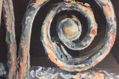 Detail of scroll at the Guild Hall,  Much Wenlock