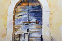 Old Door in Précised, Italy